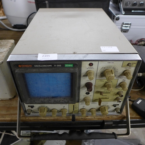 2395 - A Hitachi V-202 20 MHZ oscilloscope