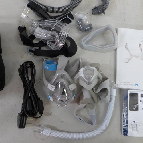 2409 - A Fisher & Paykel Healthcare Sleepstyle Auto CPAP IP22 sleep apnea mask in carry case