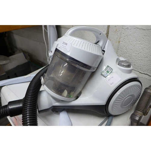 2196 - A Bush bagless cylinder vacuum cleaner