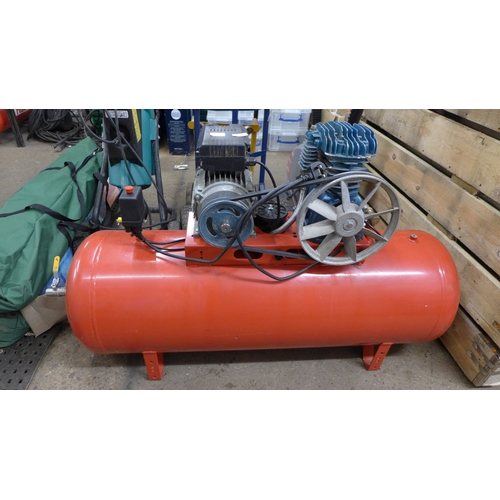 2301 - A Clarke Air Boxer 3hp 14cfm air compressor on 150 litre receiver