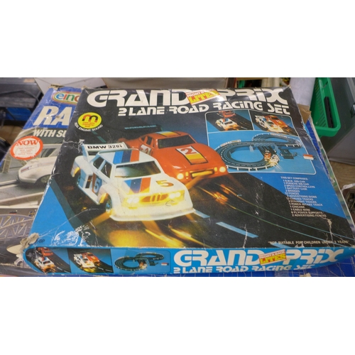 2452 - A collection of Scalextric and other slot racing game sets including Scalextric Digital Pro GT, Micr... 