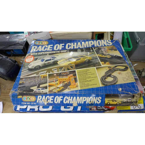 2452 - A collection of Scalextric and other slot racing game sets including Scalextric Digital Pro GT, Micr... 