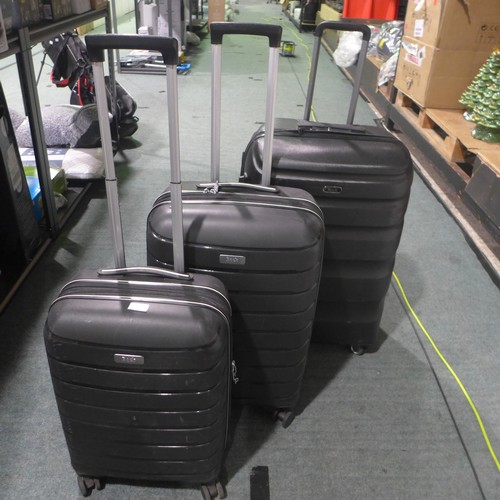 3218 - Rock Prime 3 Piece Luggage Set, original RRP  £145.83 + vat (314-218) *This lot is subject to vat