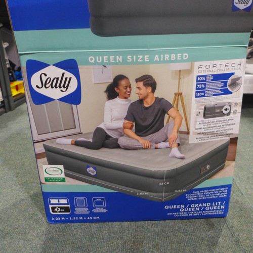 3006 - Sealy Fortech Airbed with built In Pump (314-415) *This lot is subject to vat