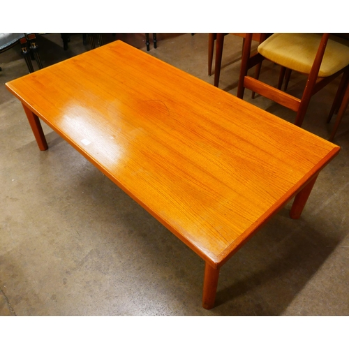 2 - A Danish BRDR Furbo teak rectangular coffee table