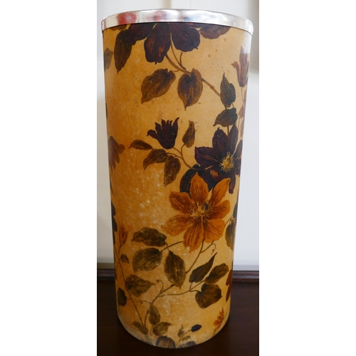 22 - A fibreglass floral pattern stick stand