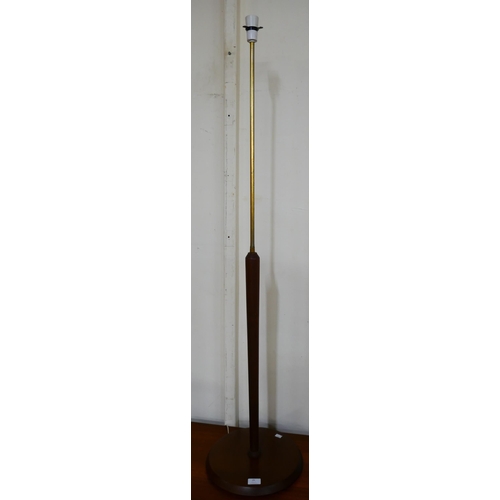 25 - A teak standard lamp