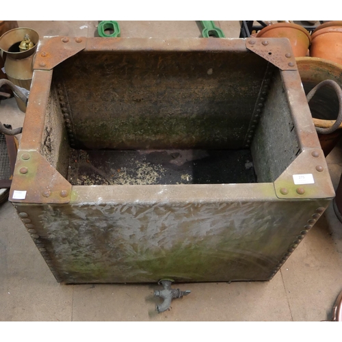 275 - A galvanised water trough