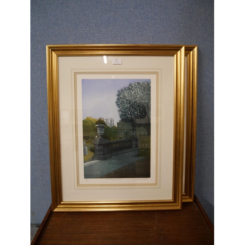 321 - A pair of signed Francis St. Claire Miller prints, framed