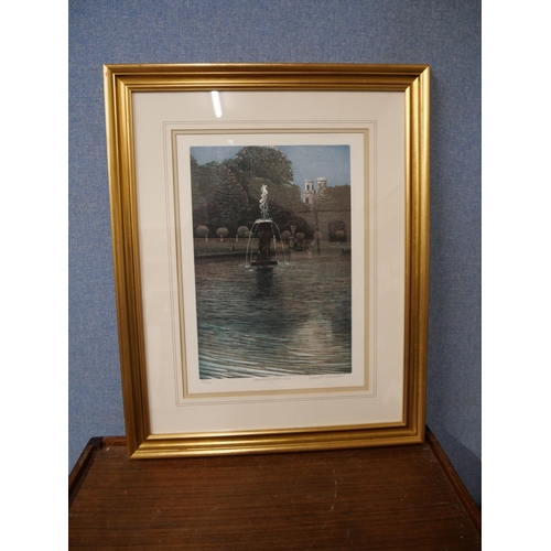 321 - A pair of signed Francis St. Claire Miller prints, framed