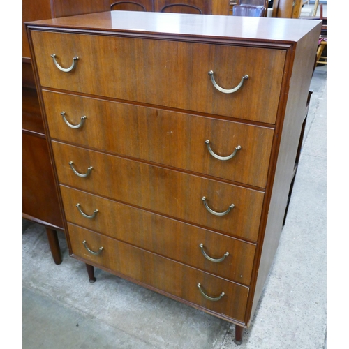 57 - A Meredew afromosia chest of drawers