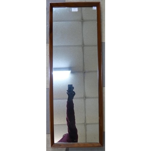 357 - A teak framed mirror