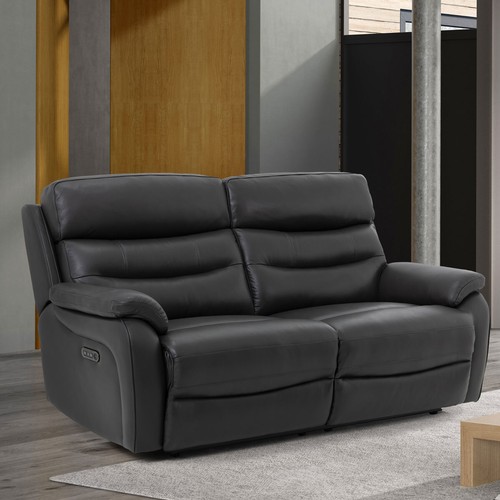 1302 - Fletcher 2 Seater Leather power Recliner sofa , Original RRP £983.33 +VAT (4197-23) *This lot is sub... 