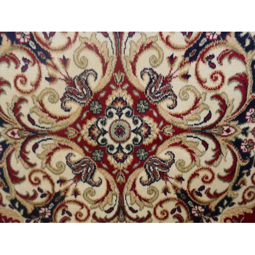 1361 - A red ground Keshan rug, 230 x 160