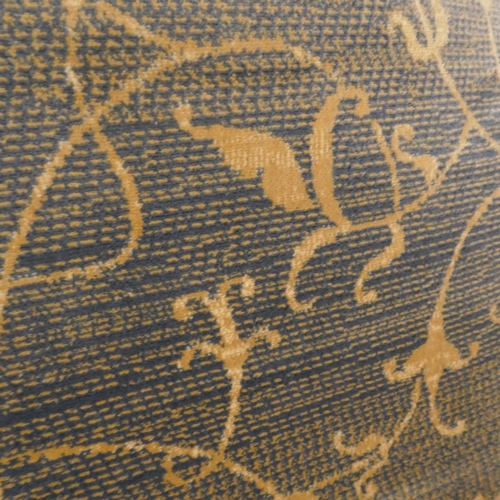 1369 - A duck egg blue and gold ground Cashmere carpet with all over floral design 300 x 200cm