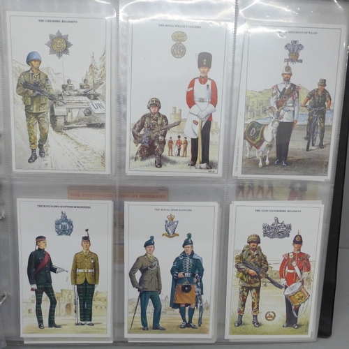 677 - Postcards; an album of Geoff White's military postcards (206 no.)