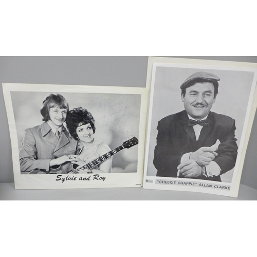 679 - Two photograph albums of local guitar tutor's pupils and local entertainers circa 1960s, many autogr... 