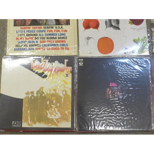 685 - Eleven LP records, AC/DC, Timewind, Lonestar, Beach Boys, Cream, War of The Worlds, IQ, Thin Lizzy, ... 