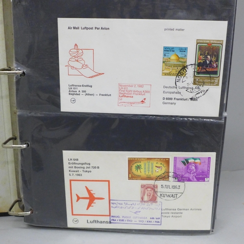 699 - Stamps; an album of Middle East postal history, many first flight covers