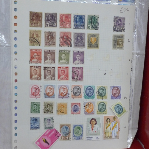 703 - Stamps; stamps on sheets with high catalogue value