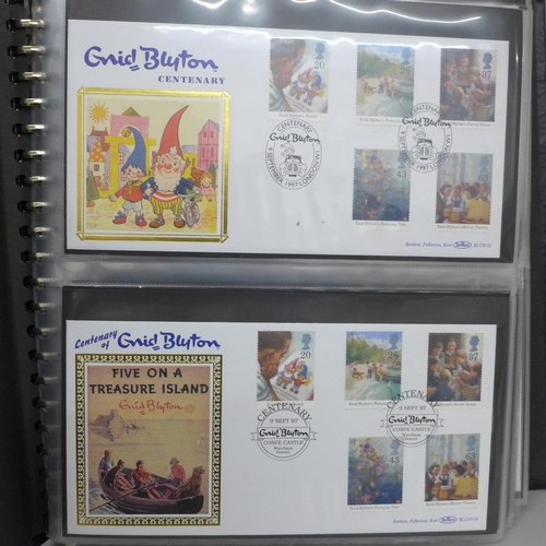 709 - Stamps; an album of Benham silk GB first day covers from the period 1994 to 1997 (79 no.)