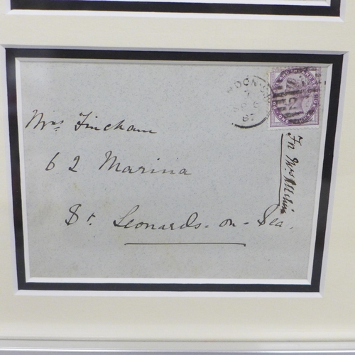 749A - Sir Charles Warren, Jack the Ripper interest, a framed and mounted personal letter sent by Warren da... 