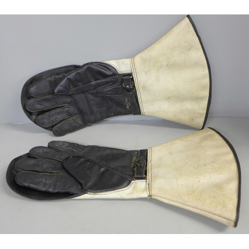 759 - A pair of Waddingtons Rainglove Policeman's horse riding gloves