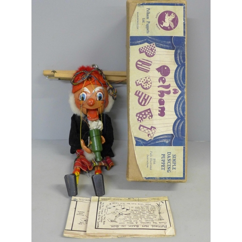 761 - An early Pelham puppet, boxed with instructions