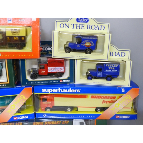 765 - A collection of Corgi Toys and other die-cast model vehicles, boxed, including two Superhaulers and ... 