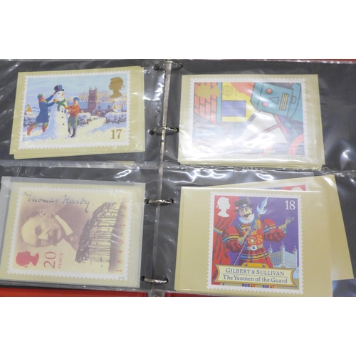 774 - Great Britain; a box with eight albums/stock books and loose Isle of Man covers and stamps and GB si... 