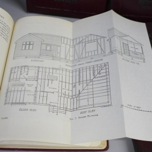 780 - Six Corkhill Dowsett joinery and carpentry hardback  books