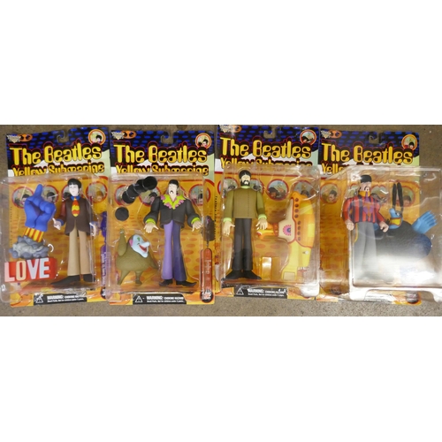 788 - The Beatles Yellow Submarine McFarlane Toys figures, in original boxes, in original postage box date... 