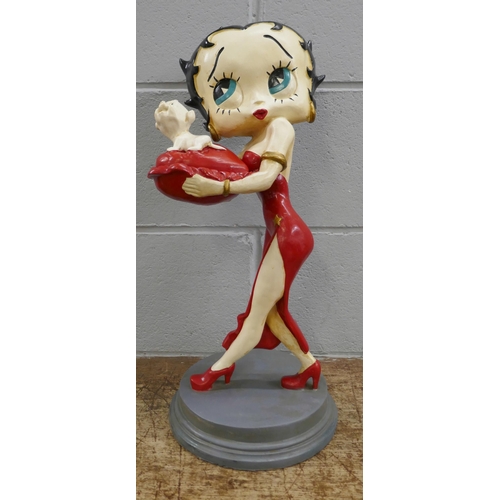 823 - A Betty Boop figure on stand, 55cm