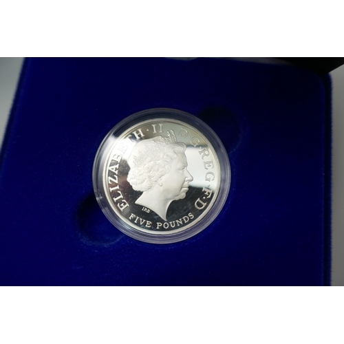 880 - Two The Royal Mint The Battle of Trafalgar UK 2005 silver proof commemorative crowns, boxed