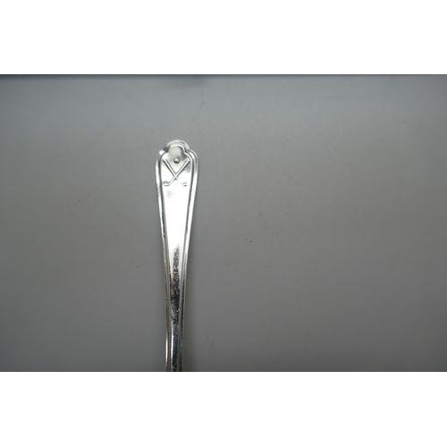 888 - A set of six silver golf spoons, 80g