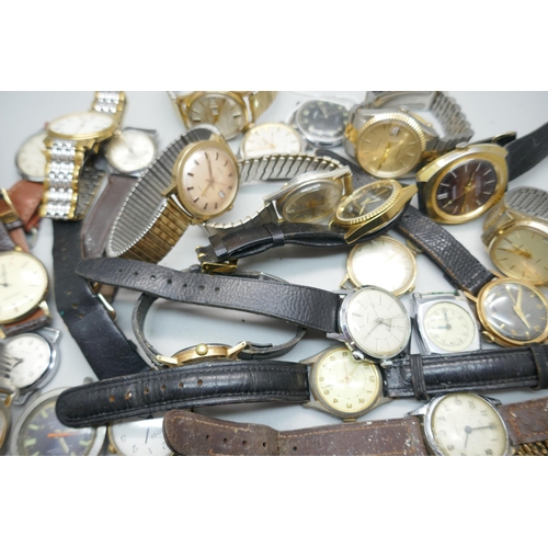 939 - A collection of gentleman's wristwatches including Timex, Limit, Sekonda, Pulsar, Rotary, etc.