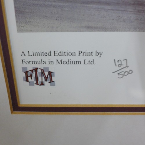 801 - Formula 1, a limited edition print, Dark Angels, 127/500, signed by M.J. Thompson**PLEASE NOTE THIS ... 