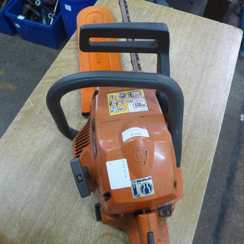 2053 - A Husqvarna 137 petrol driven chainsaw