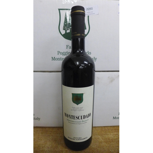 2085 - Three boxes of 6 bottles of Poggio Gagliardo Montescudaio Bianco 14% ABV white wine