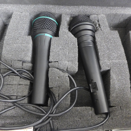 2109 - Seven assorted microphones:- two Tadberg (TM5), Tadberg (TM6), AKG (D58E/200), Shure (BG 2.1), Shure... 