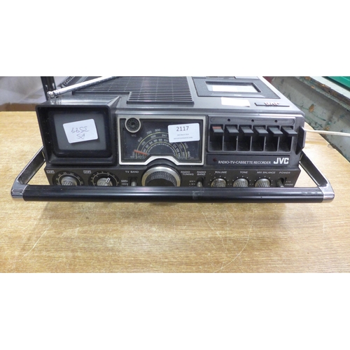 2117 - A JVC (3070UKC) radio/TV/cassette recorder