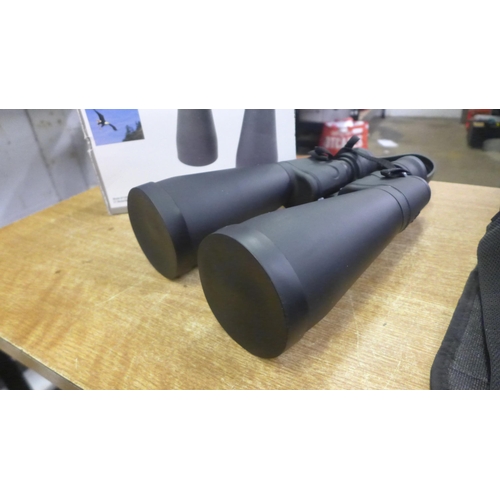 2129 - A pair of Celestron Skymaster 15 x 70 binoculars with tripod fitting attachment - unused