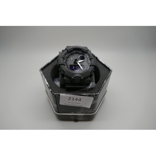 2144 - A men's Casio G-Shock black resin strap Steptracker watch * this lot is subject to VAT