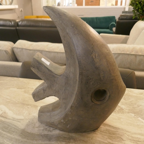 1336 - A contemporary large ornamental fish, H 52cms (GRC54B60)   #