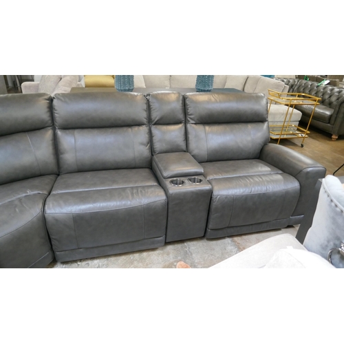 1417 - Gilman Creek Lauretta Leather Power Reclining Corner Sofa, original RRP £2666.66 + VAT * This is lot... 