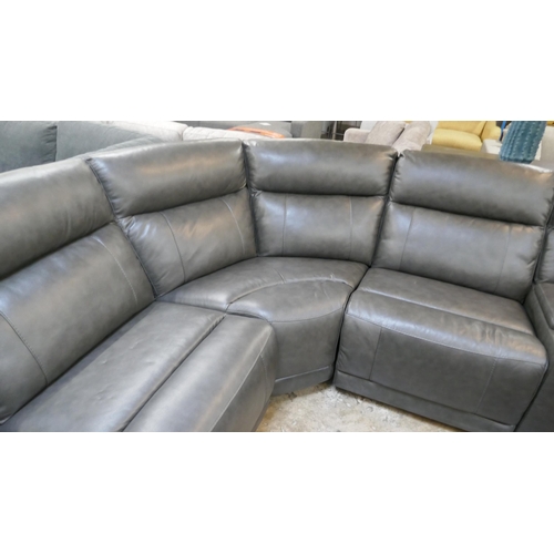 1417 - Gilman Creek Lauretta Leather Power Reclining Corner Sofa, original RRP £2666.66 + VAT * This is lot... 