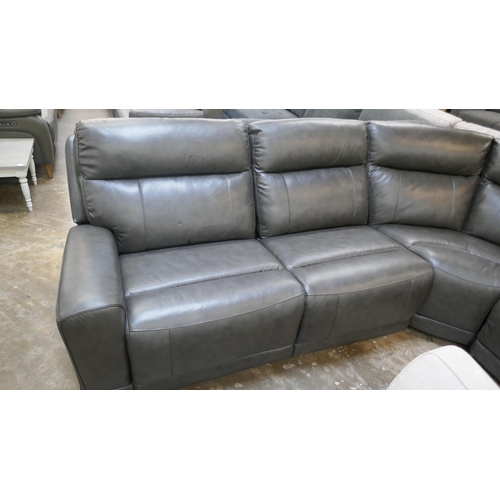 1417 - Gilman Creek Lauretta Leather Power Reclining Corner Sofa, original RRP £2666.66 + VAT * This is lot... 