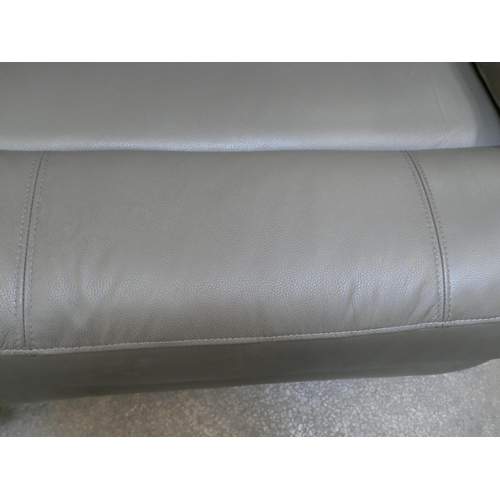 1449 - Ava Leather 2.5 Seater Storm Grey Sofa, original RRP £983.33 + VAT * This is lot is subject to VAT