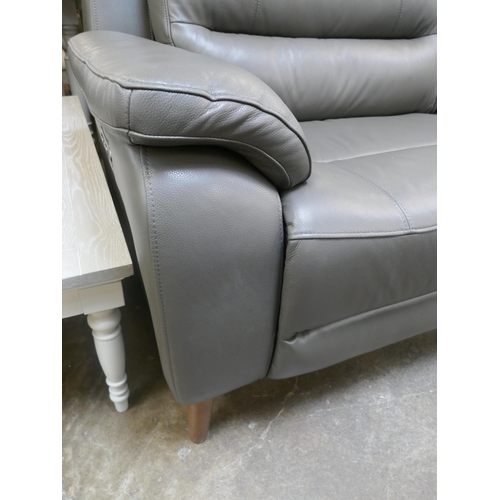 1450 - Ava Leather 2.5 Seater Storm Grey Sofa, original RRP £983.33 + VAT * This is lot is subject to VAT