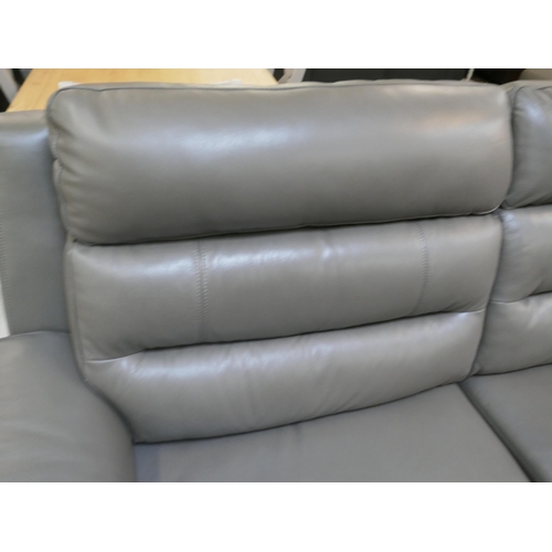 1450 - Ava Leather 2.5 Seater Storm Grey Sofa, original RRP £983.33 + VAT * This is lot is subject to VAT